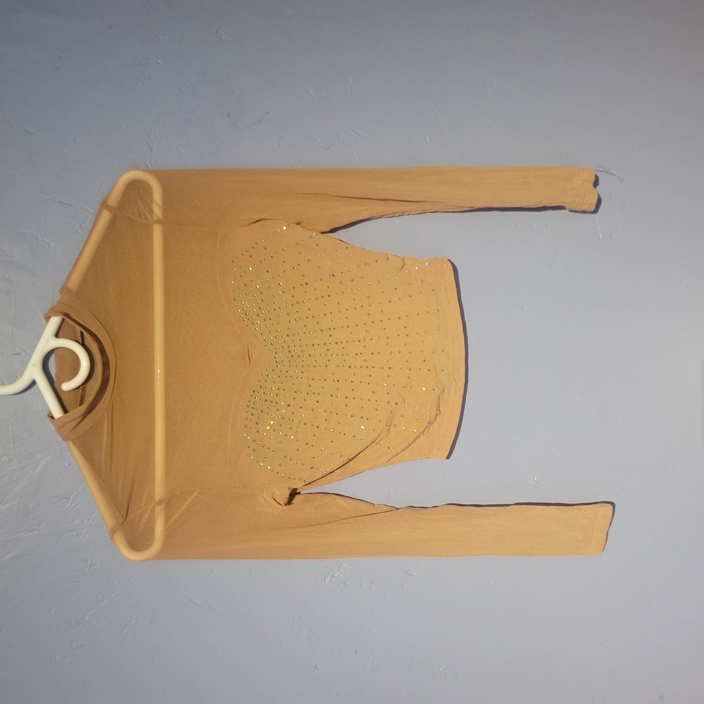 Elegant Tan Long Sleeve Top